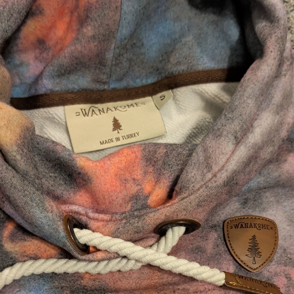 Wanakome Colorful Tie-Dye Cowl Neck Sweater - Picture 2 of 3